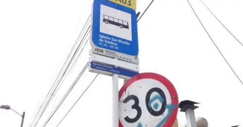 PARADERO SITP IGLESIA SAN NICOLAS DE TOLENTINO  053A03 PARADERO SITP IGLESIA SAN NICOLAS DE TOLENTINO  053A03